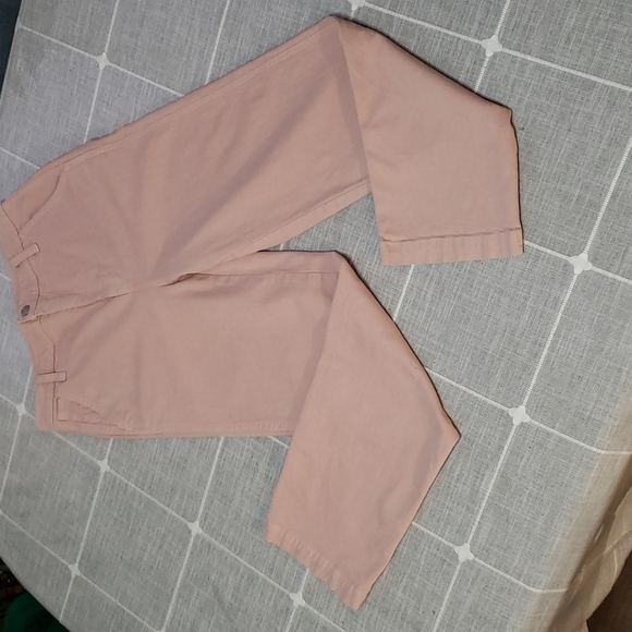 Madewell Classic Straight Leg Crop Pants In Wisteria Dove, Size 26 - Picture 12 of 13